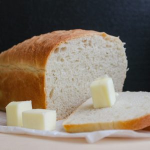 Moist bread with ghee